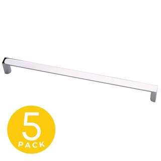 Solar Series 5 in. (128 mm) Center-to-Center Modern Polished Chrome Cabinet Handle/Pull (5-Pack) | The Home Depot