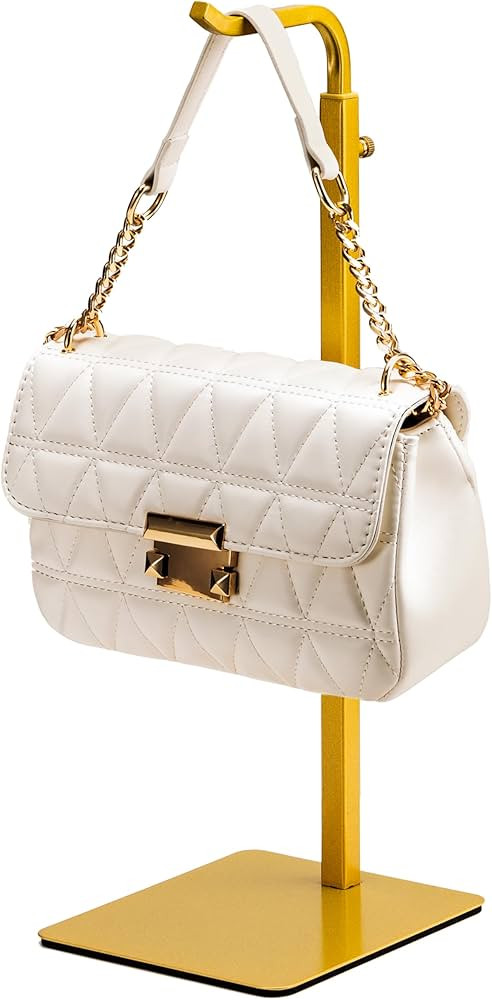 Josmimic Purse Holder Handbag Display Stand: Gold Hanger Rack for Bags, Purses, and Wreath, Adjus... | Amazon (US)