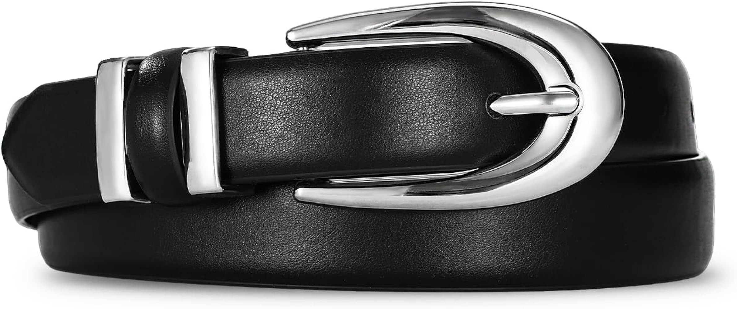 Women's Belt Fashion Buckle Premium Synthetic Leather Ladie Belts for Jeans Minimalist Design Gif... | Amazon (US)