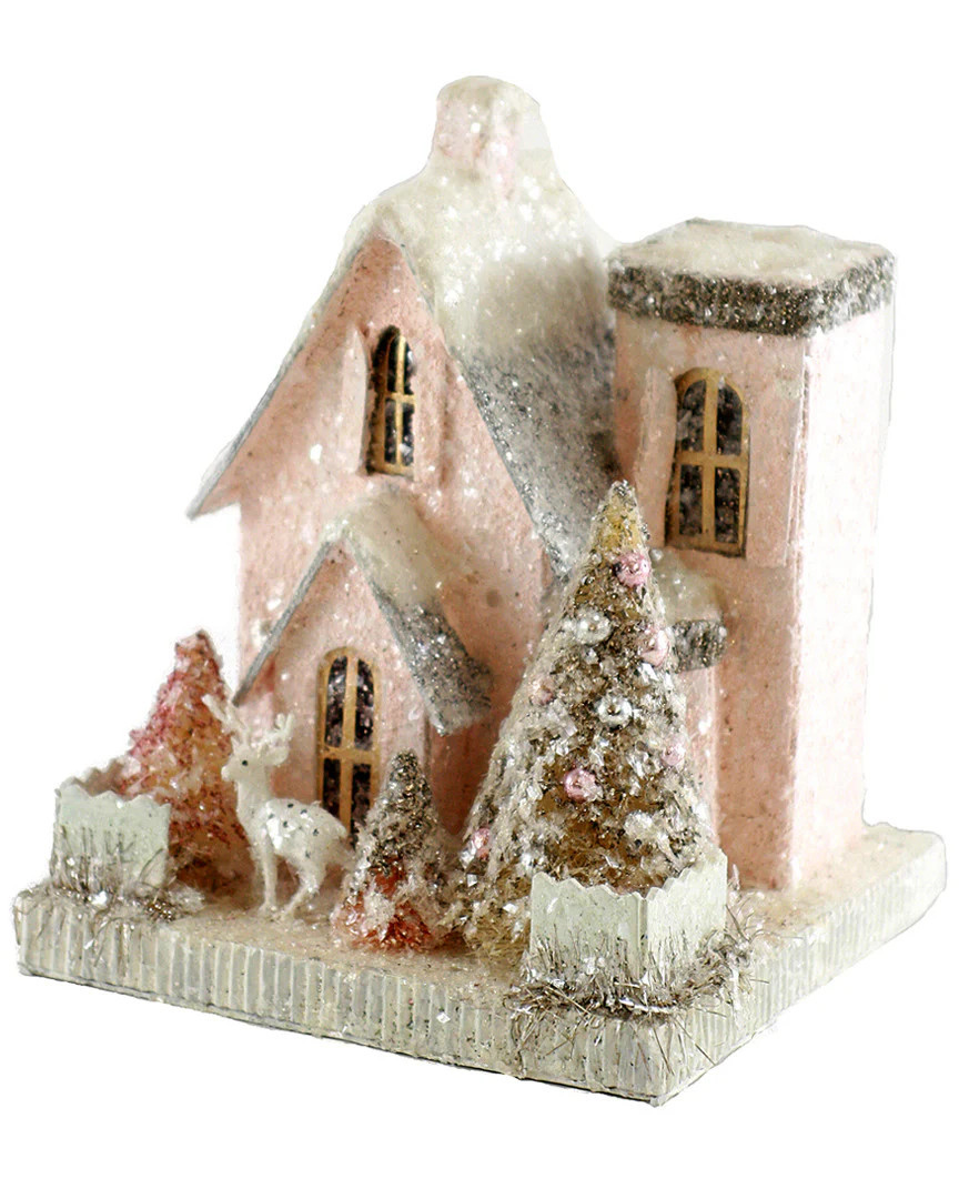 Cody Foster & Co. Petite Pink House Ornament | Shop Simon