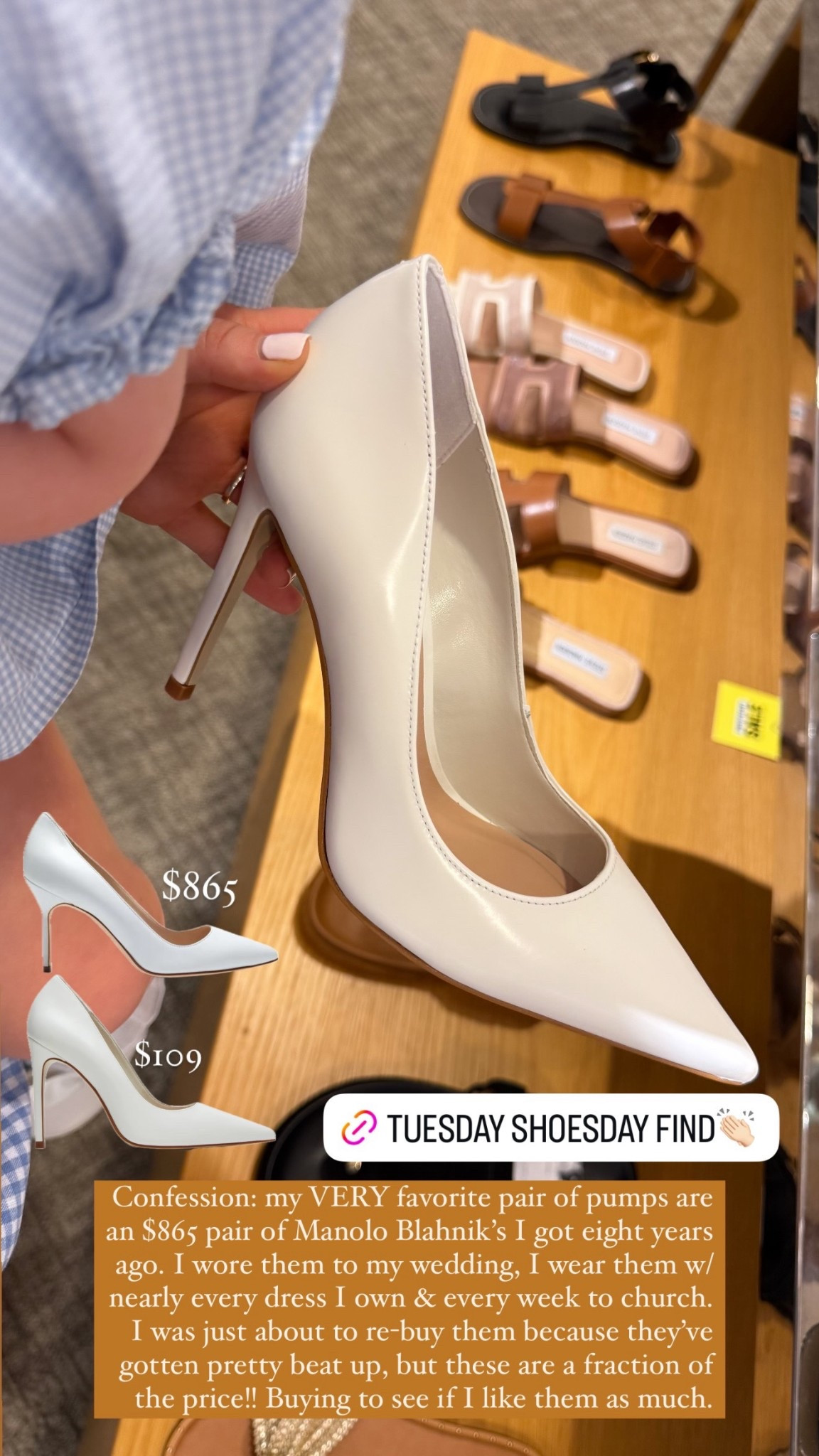 Shoe find! Ahh they look so similar too! Every girl needs a simple white heel! 🤍🥰

#LTKStyleTip #LTKShoeCrush