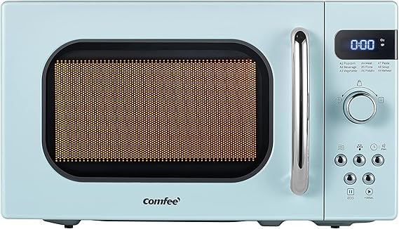 COMFEE' Retro Small Microwave Oven With Compact Size, 9 Preset Menus, Position-Memory Turntable, ... | Amazon (US)