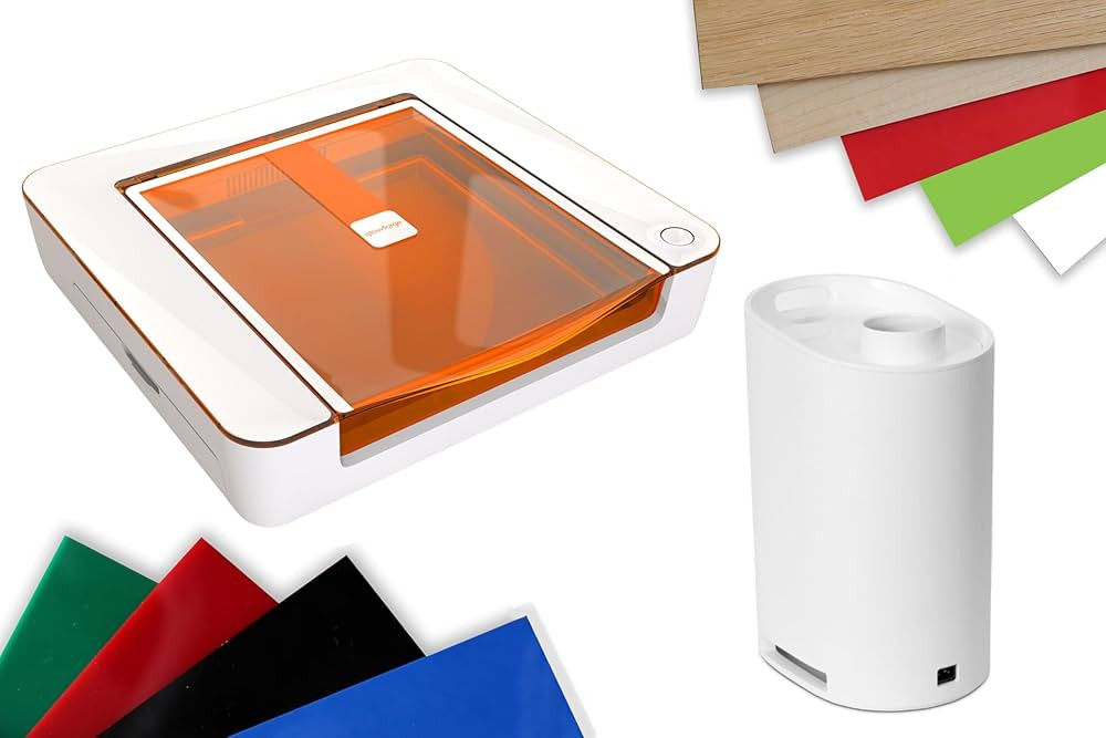 Glowforge Aura Creativity Bundle: Laser Engraver, Proofgrade Essentials, and Craft Laser Filter | Amazon (US)