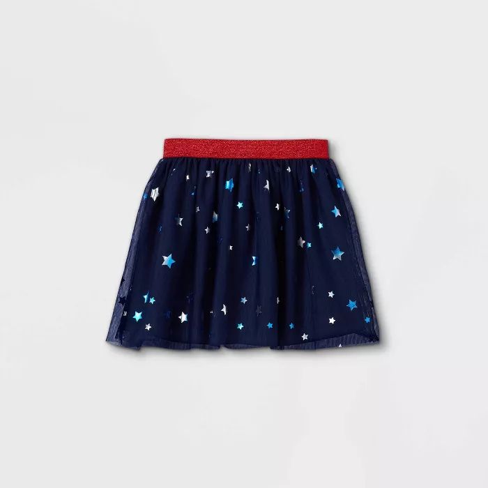 Girls' 4th of July Tutu Skirt - Cat & Jack™ Navy | Target