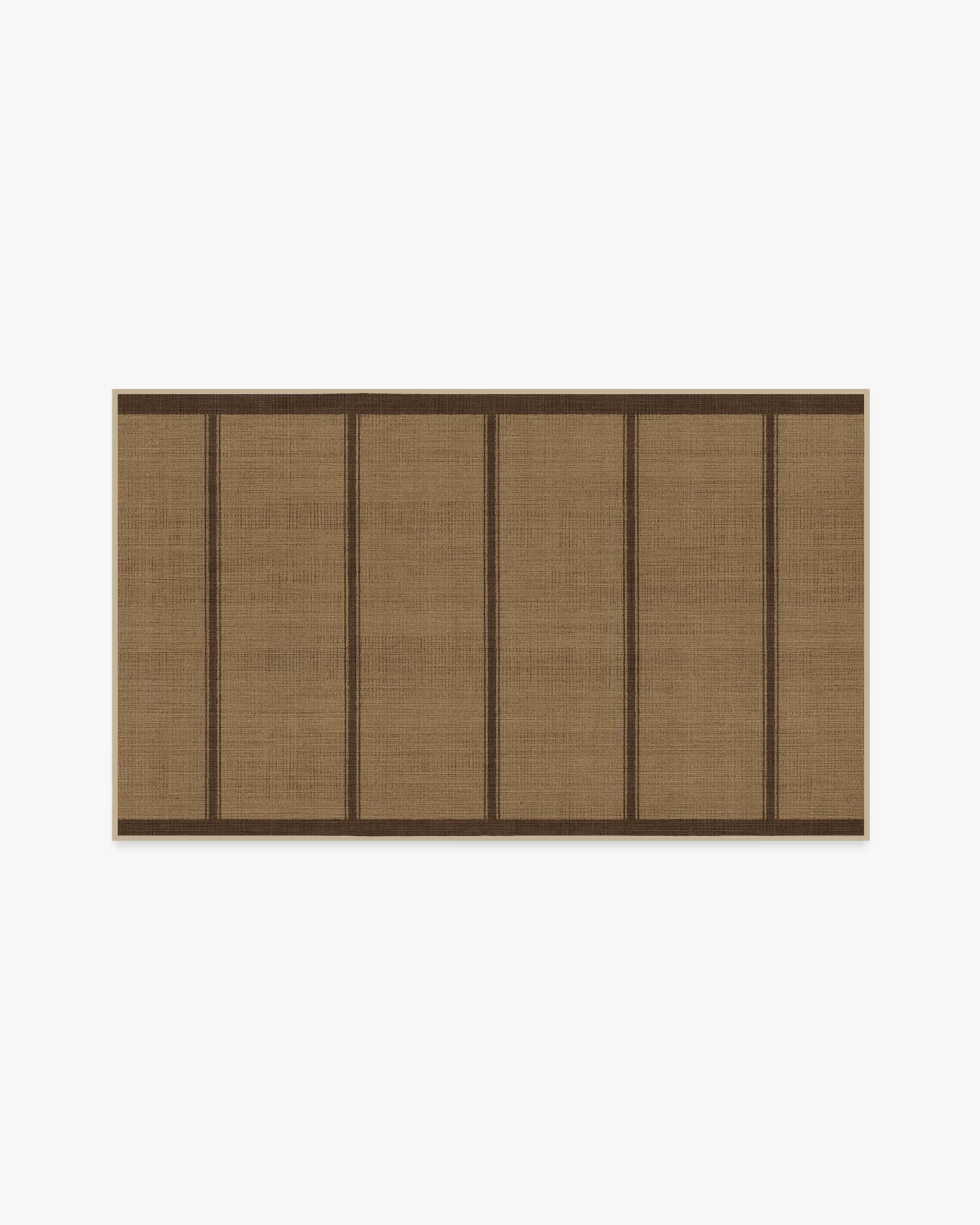 Architectural Digest Harvest Stripe Brown Re-Jute Rug | Ruggable