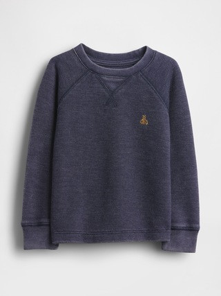 Baby & Toddler Textured Crewneck | Gap (CA)