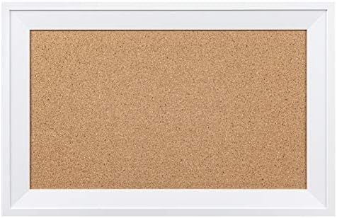 HBlife Cork Board Bulletin Board11 x 17 inch with White Frame Rectangle Decorative Hanging Pin Bo... | Amazon (US)