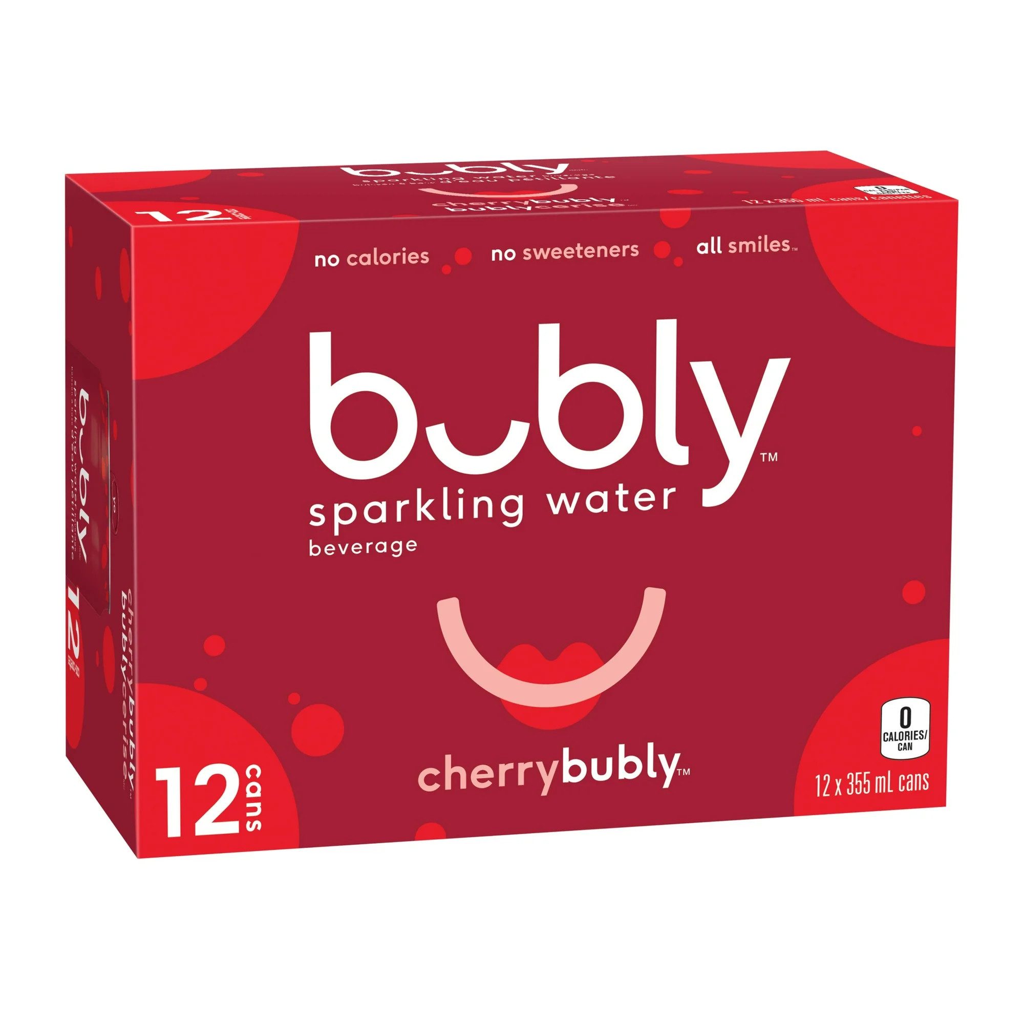 Bubly Cherry Sparkling Water 355 mL cans, pack of 12 | Walmart (CA)