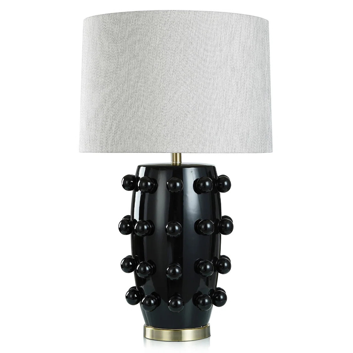 Uriah 30.5" Black/Brass Table Lamp | Wayfair North America