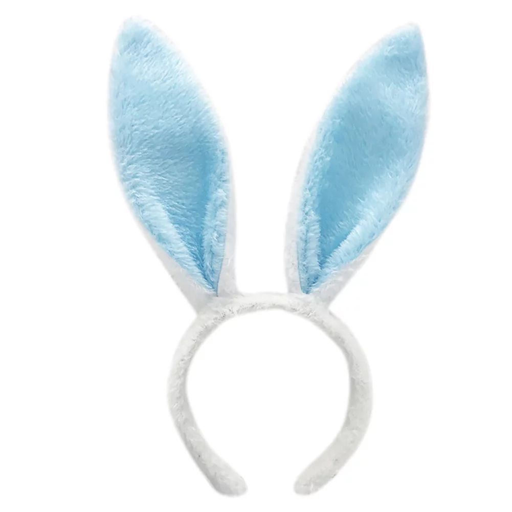 LoyGkgas Easter Cute Bunny Ears Cosplay Headbands Headwear for Women Girls (White+Blue) | Walmart (US)