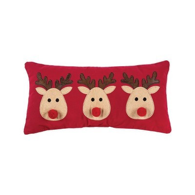 C&F Home Reindeer Games Applique Christmas Holiday Small/Petite Accent Pillow, 10" x 20" | Target