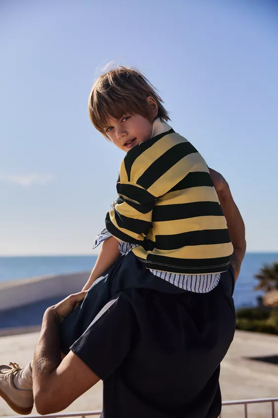 STRIPED POLO SWEATSHIRT | Zara US