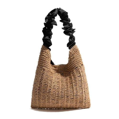 OOAAVVJL Straw Beach Bags for Women Summer Woven Tote Bag shoulder Handbags purse For Vacation Soft crochet bag 2025 | Amazon (US)