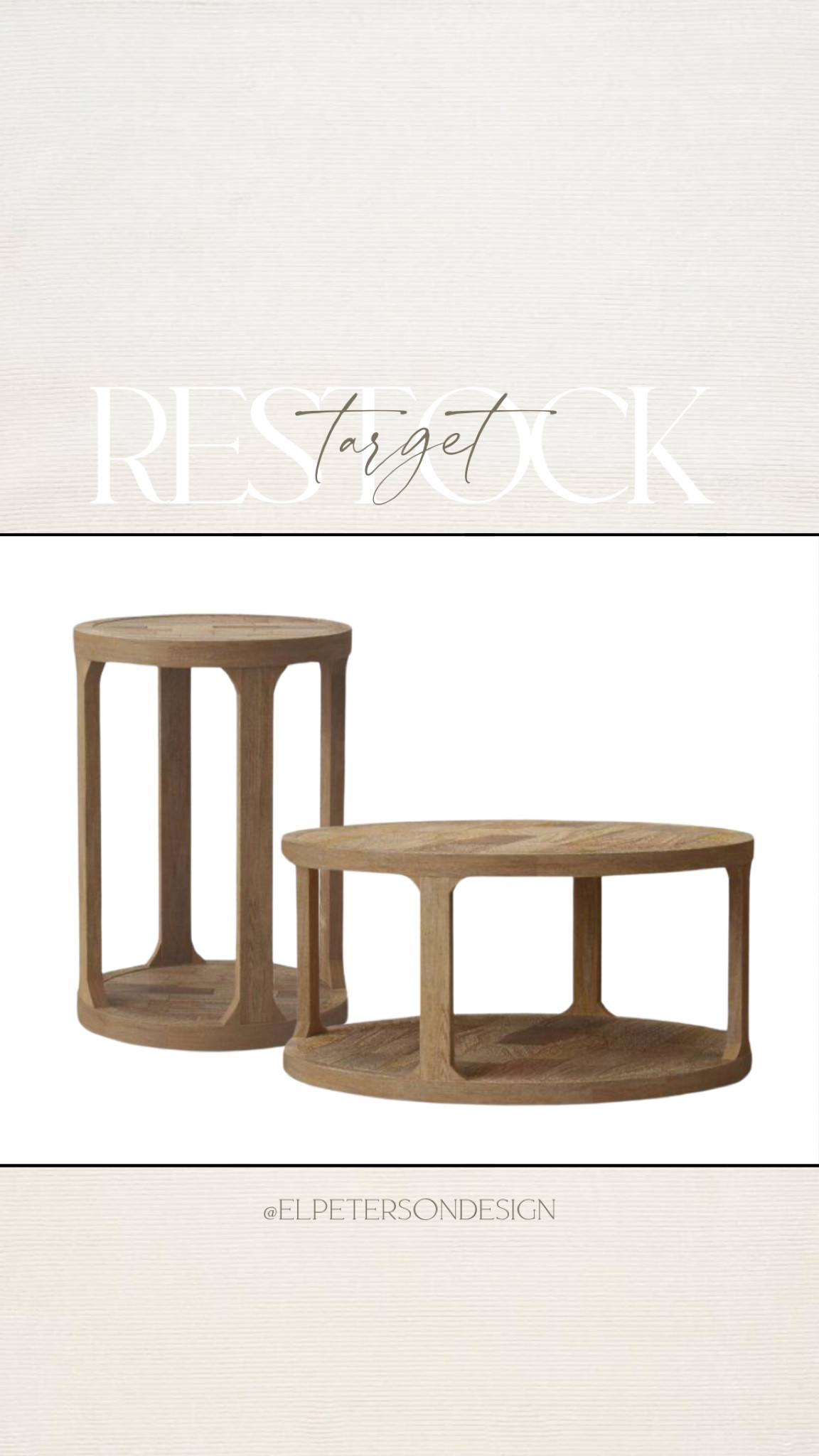 Castalia Round Natural Wood Coffee … curated on LTK