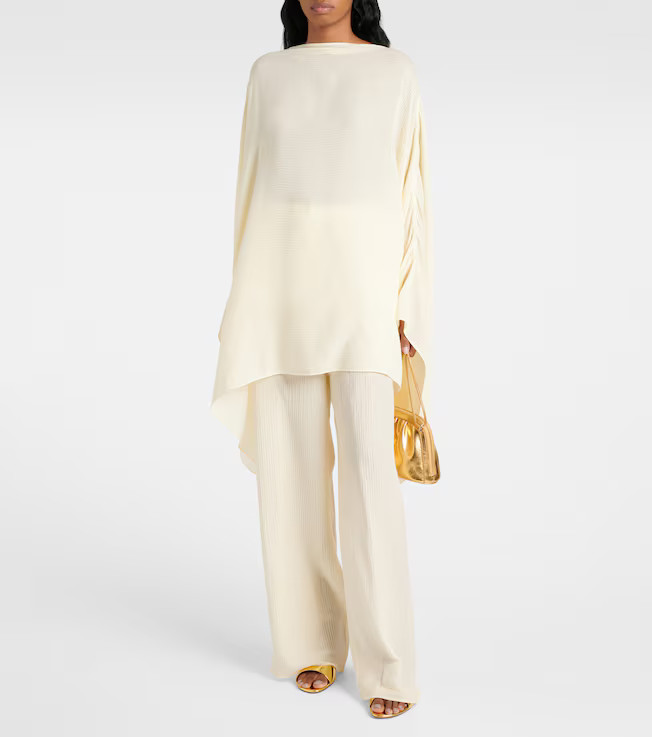 Zoagli cotton and silk-blend straight pants | Mytheresa (US/CA)