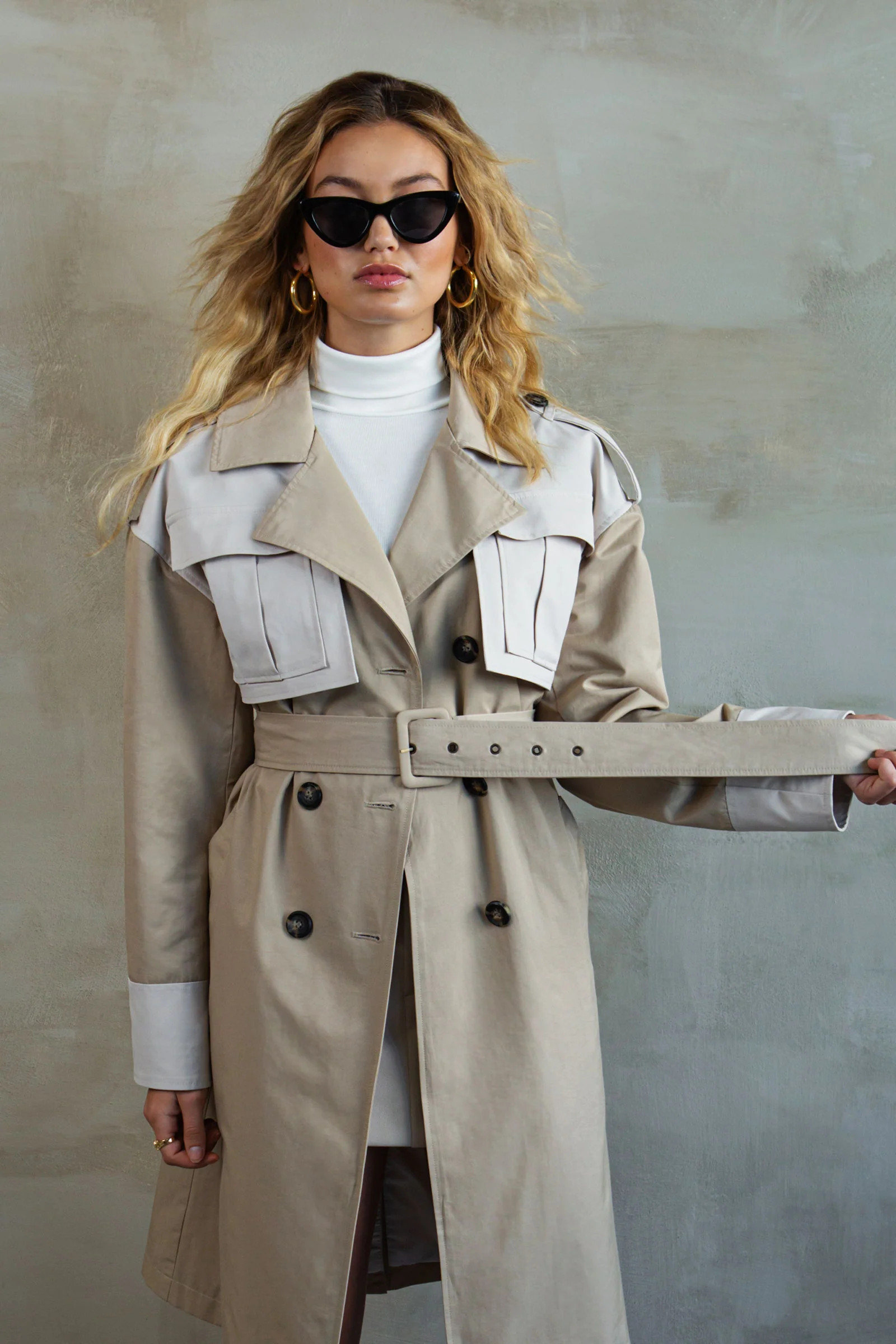 Frederique Long Trenchcoat | Noize (US)