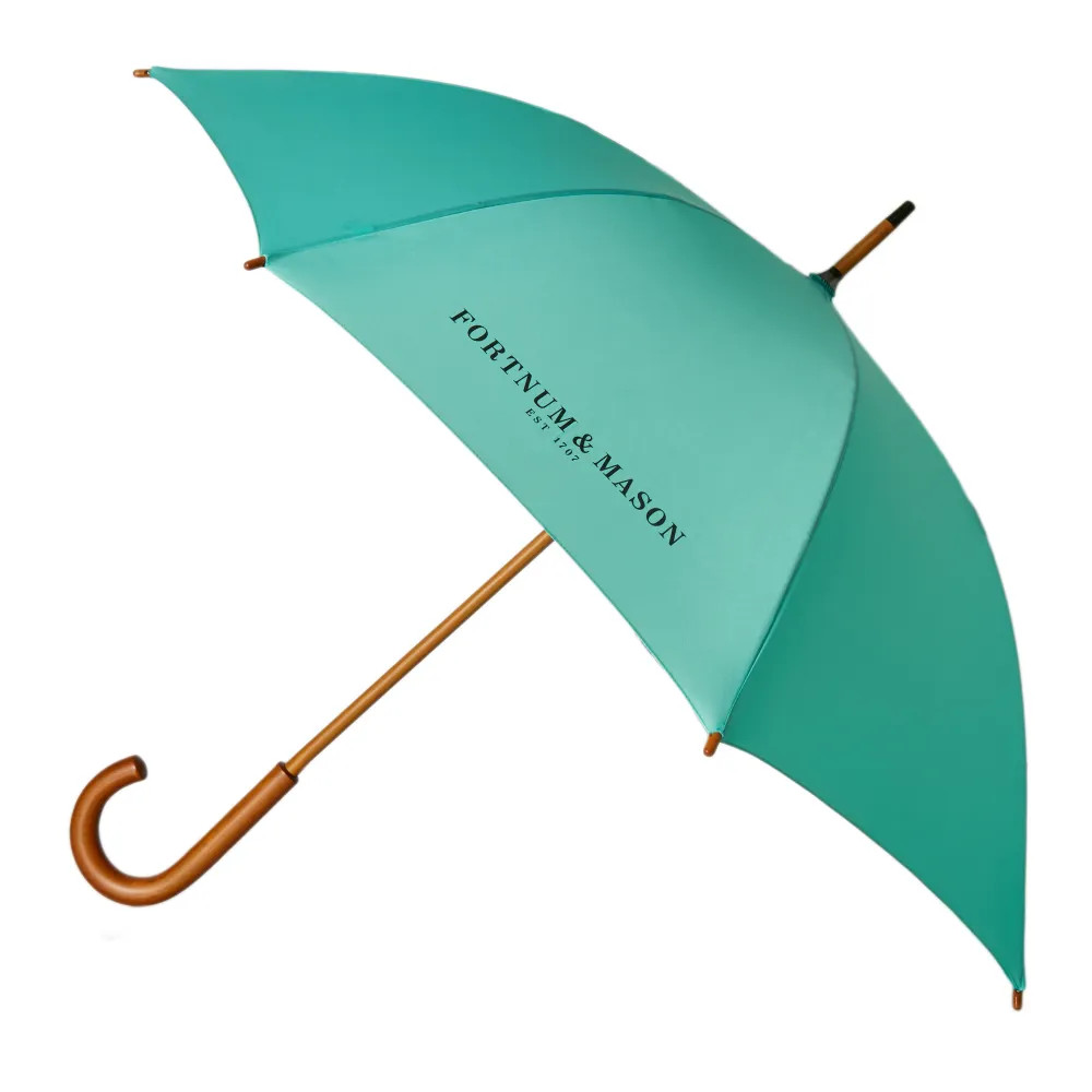 Fortnum's Kensington Walking Umbrella, Eau de Nil | Fortnum & Mason