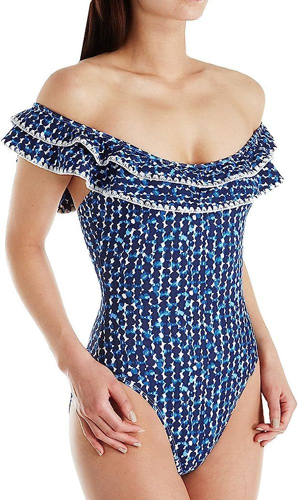 Anne Cole Women's Standard Flounce Over The Shoulder Sexy One Piece Swimsuit | Amazon (US)