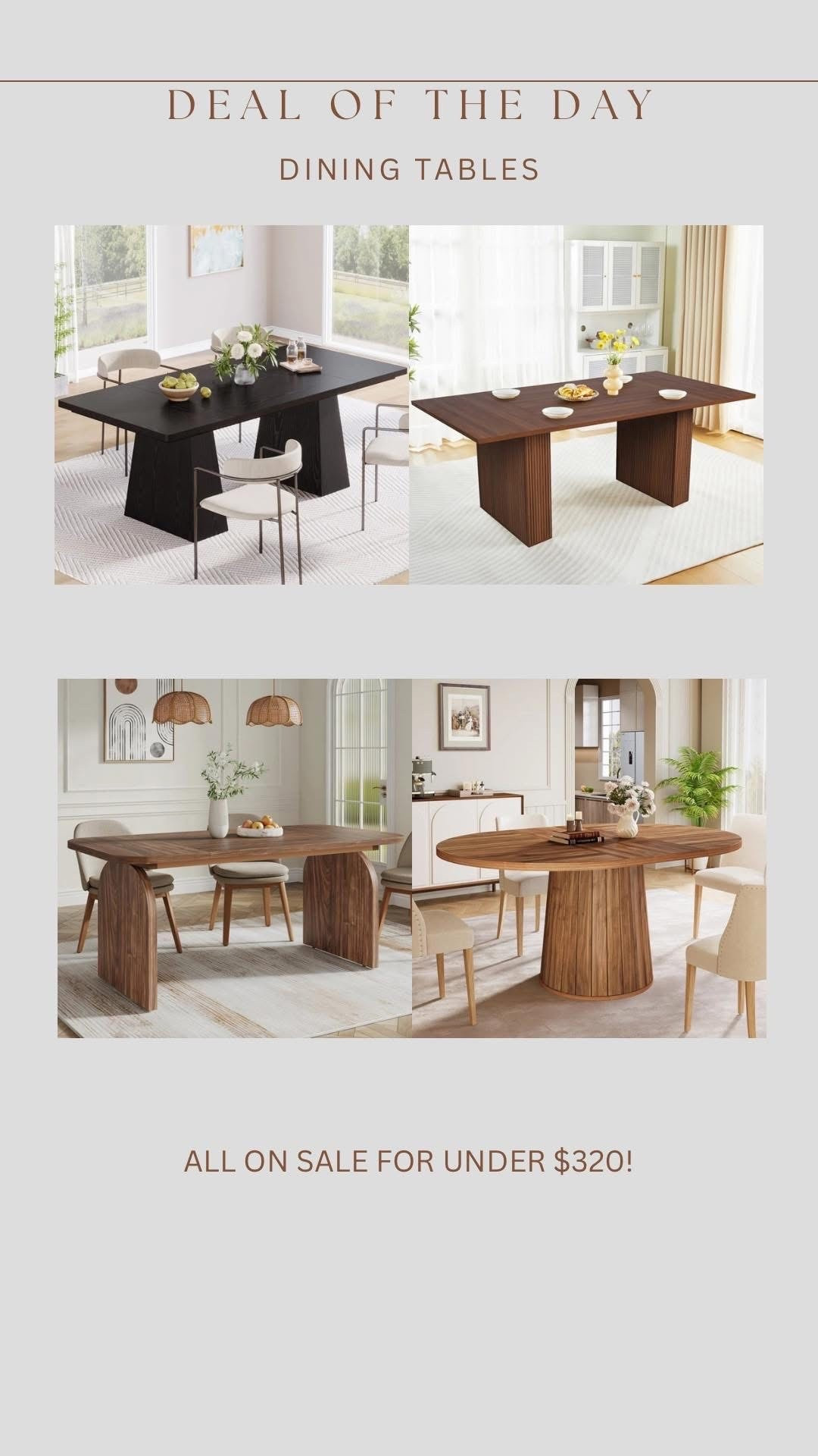 @wayfair dining tables on sale for End of Year Clearance!!!! Everything up to 60% off and fast shipping!!! #wayfair #wayfairpartner #ad


#LTKHome #LTKSaleAlert
