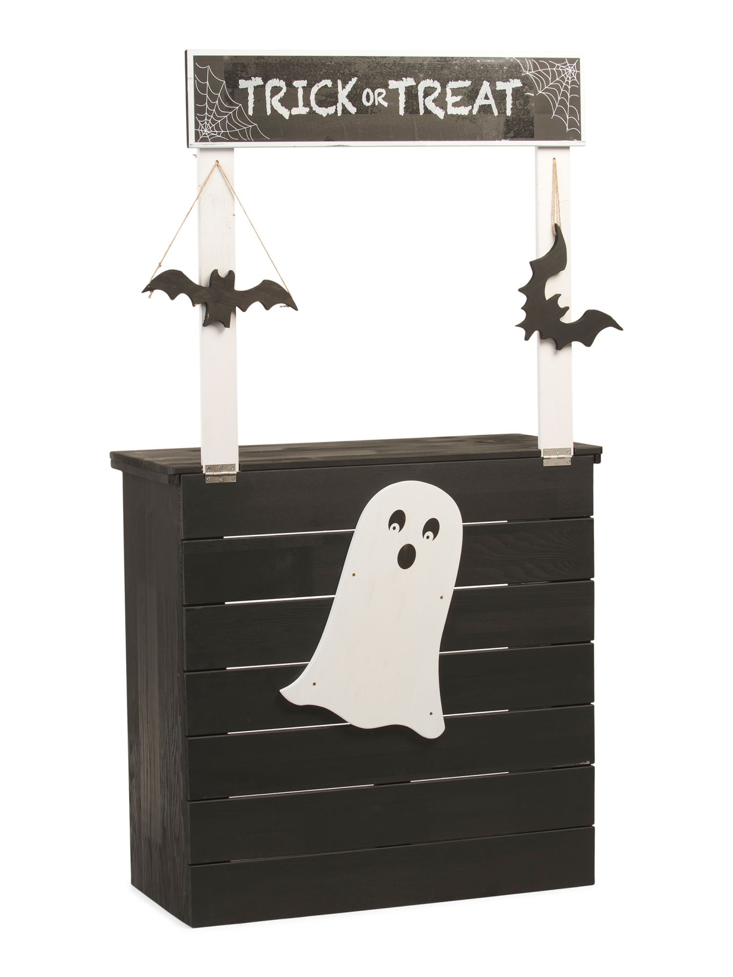 Wooden Ghost Trick Or Treat Stand | TJ Maxx