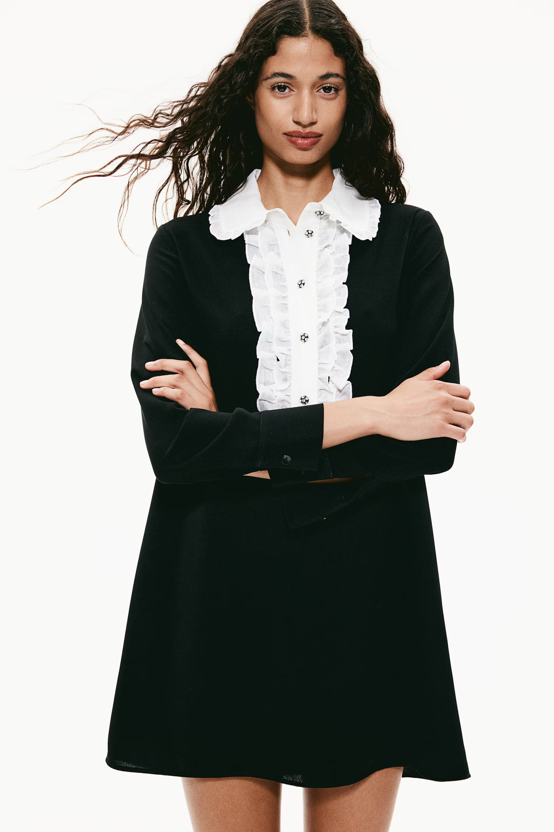 Ruffle-Trimmed Dress | H&M (US + CA)