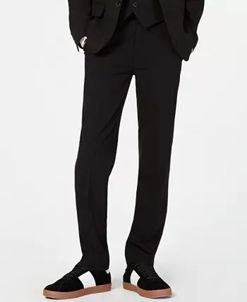 Calvin Klein Big Boys Slim Fit Stretch Suit Pants - Macy's | Macys (US)