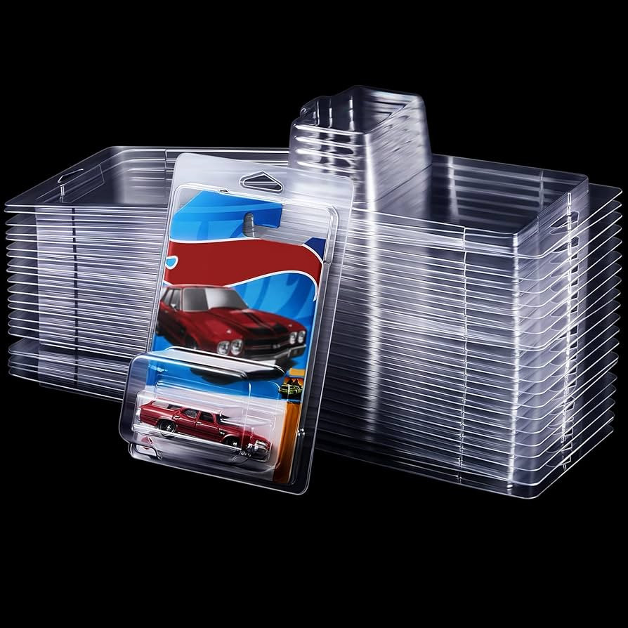 Tatuo 24 Pcs Protector Packs Compatible with Hot Wheels Model Car Clamshell Cases Plastic Car Dis... | Amazon (US)