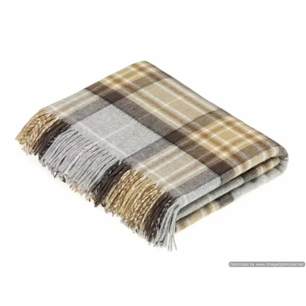 Brunell Merino Lambswool McKellar Tartan Wool Throw | Wayfair Professional