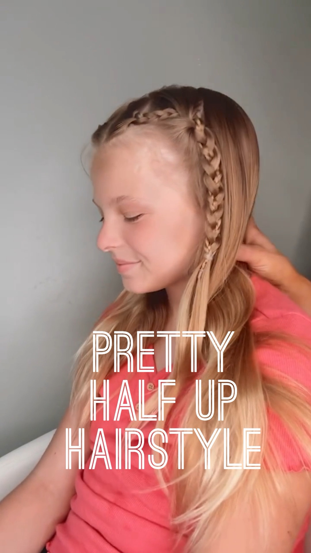 PRETTY HALF UP HAIRSTYLE 🩷 This is such a cute and pretty half up hairstyle for girls! I love how this one looks when it’s done. I’m sharing my favorite hair products for my daughter! Save and follow us for daily hairstyles. 

#LTKBeauty