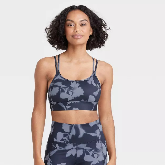 Women's Light Support Strappy Racer Back Bra - All in Motion™ | Target