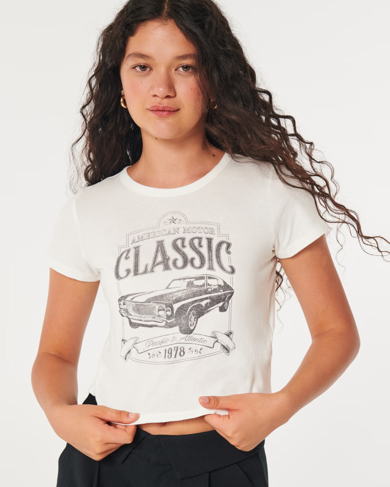 Easy American Motor Classic Graphic Baby Tee | Hollister (US)
