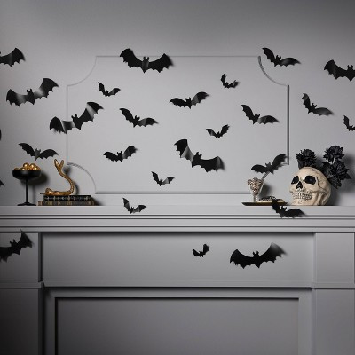 30ct Halloween Decor Kit Bats - Hyde and EEK! Boutique™: Wall Decals | Target