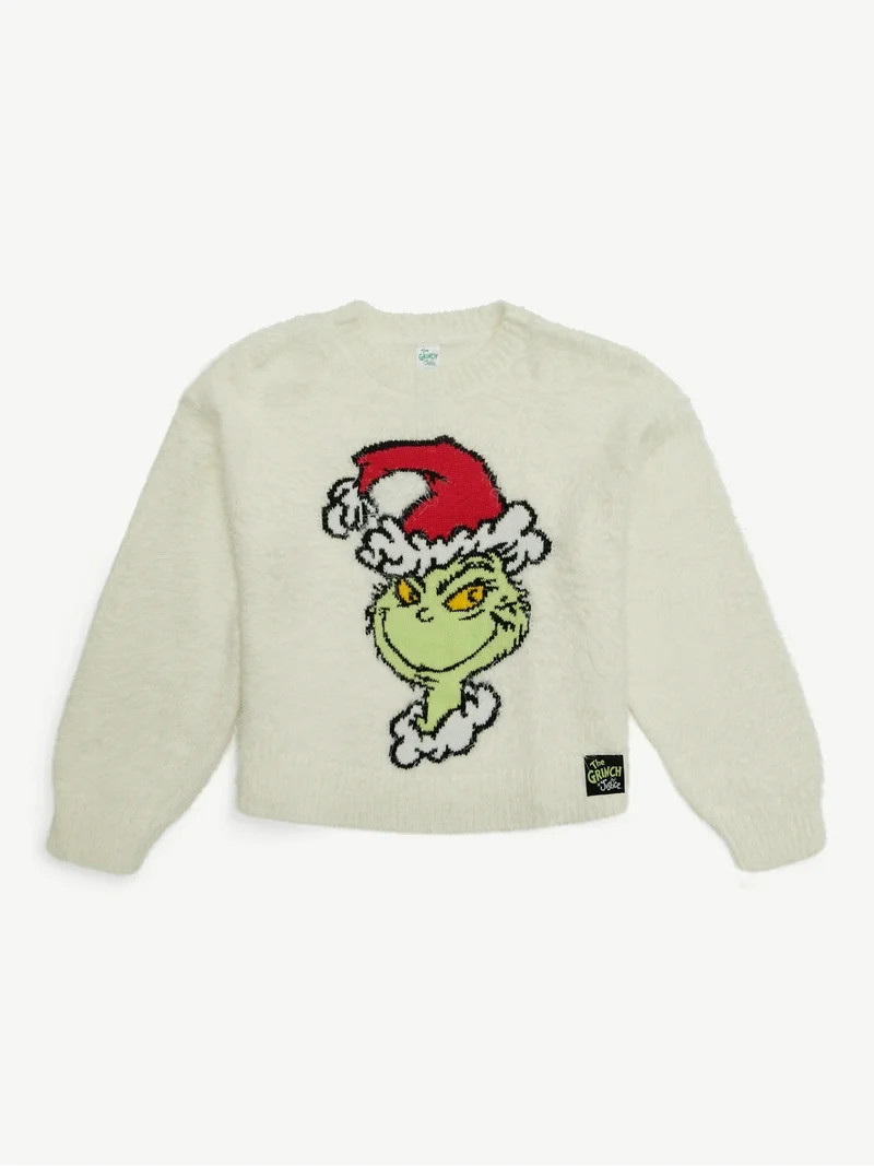 Justice x Grinch Girls Collab Sweater, Sizes XS - XLP | Walmart (US)