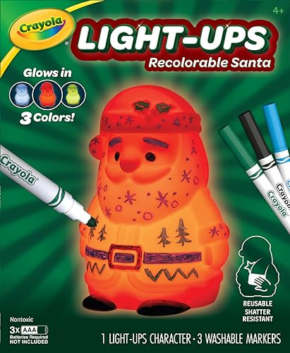 Crayola Light-Ups - Santa, Light Up Santa Toy, Reusable Coloring Toy, Glow in The Dark, Indoor Ho... | Amazon (US)