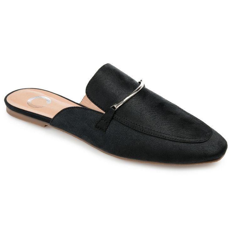 Journee Collection Womens Ameena Slip On Square Toe Mules Flats | Target