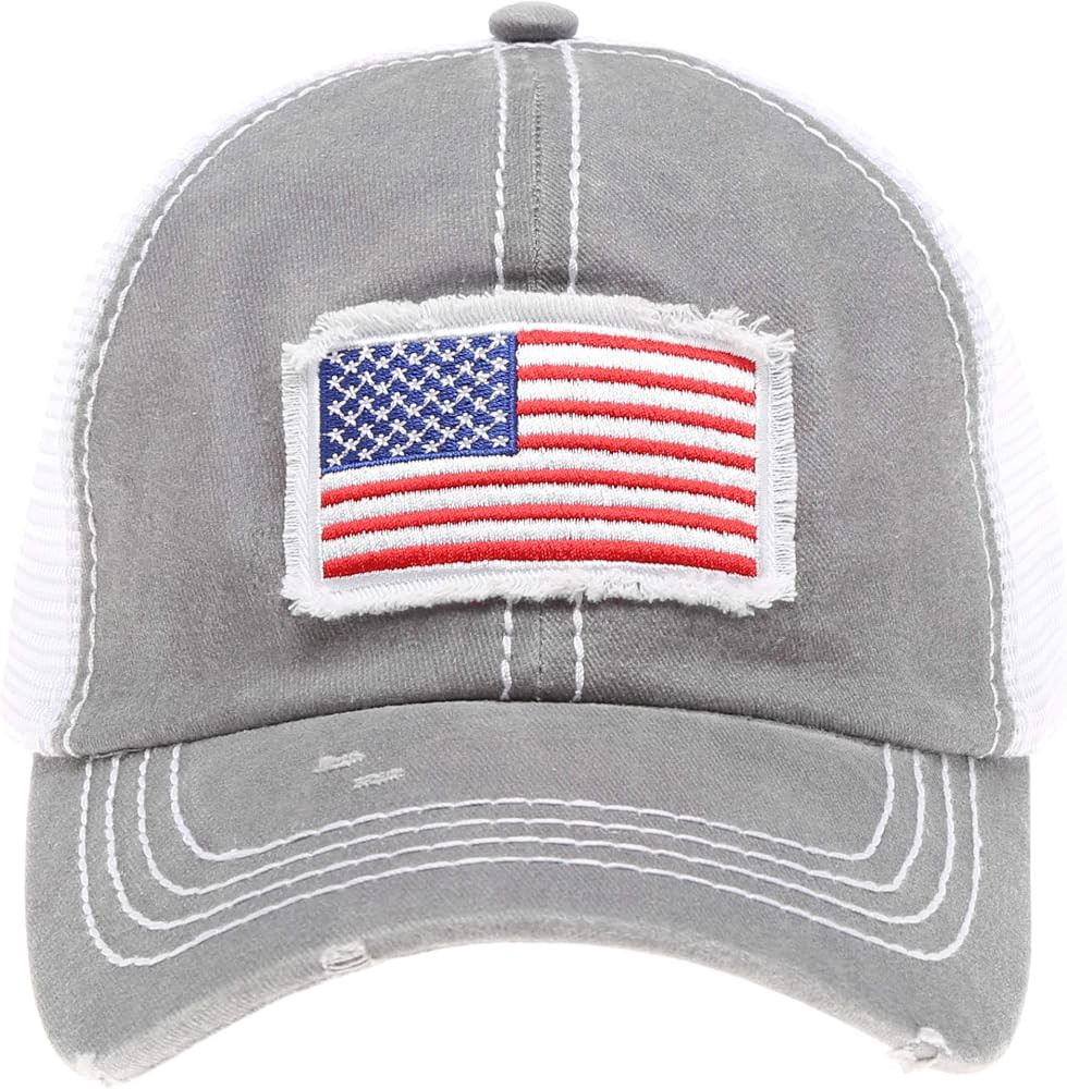 MIRMARU Women’s Baseball Caps Distressed Vintage Patch Washed Cotton Low Profile Embroidered Mesh Sn | Amazon (US)