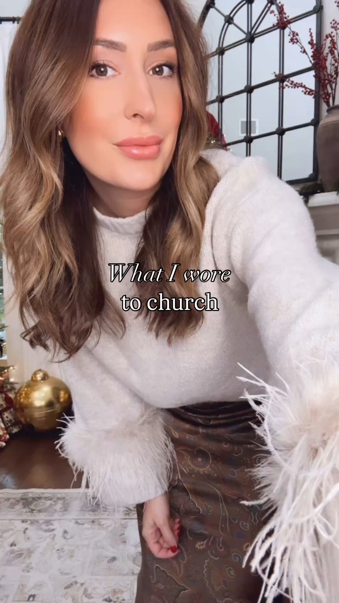 This dreamy skirt could be styled so many different ways, but this is how I wore it to church this morning. It would be so pretty with navy, burgundy, or brown too! 

#LTKootd