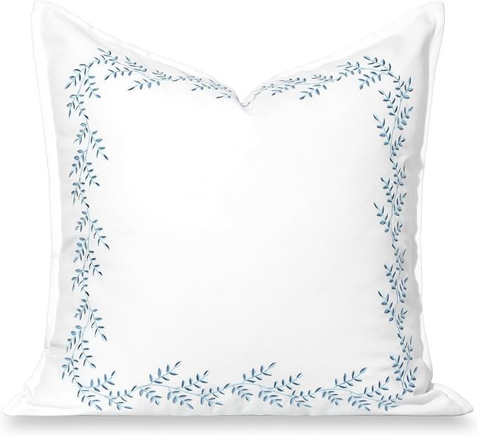 Hofdeco Premium Grandmillennial Coastal Hampton Patio Indoor Outdoor Throw Pillow Cover Only, 20"... | Amazon (US)