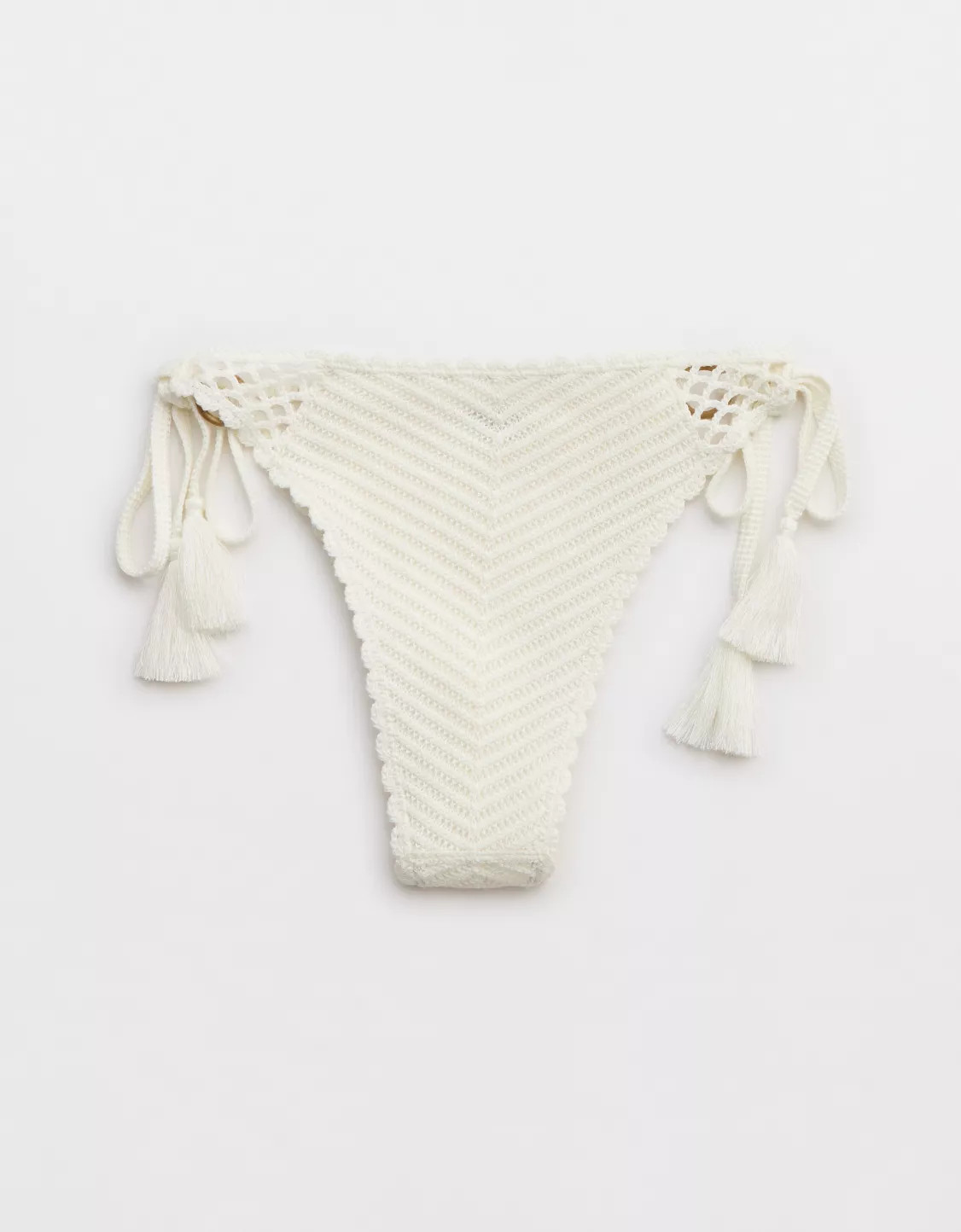 Aerie Crochet Cheekiest Tie Bikini Bottom | Aerie