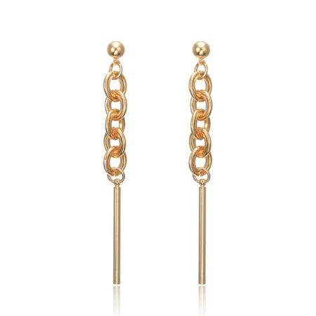 Gold Chain Drop Earrings | Walmart (US)