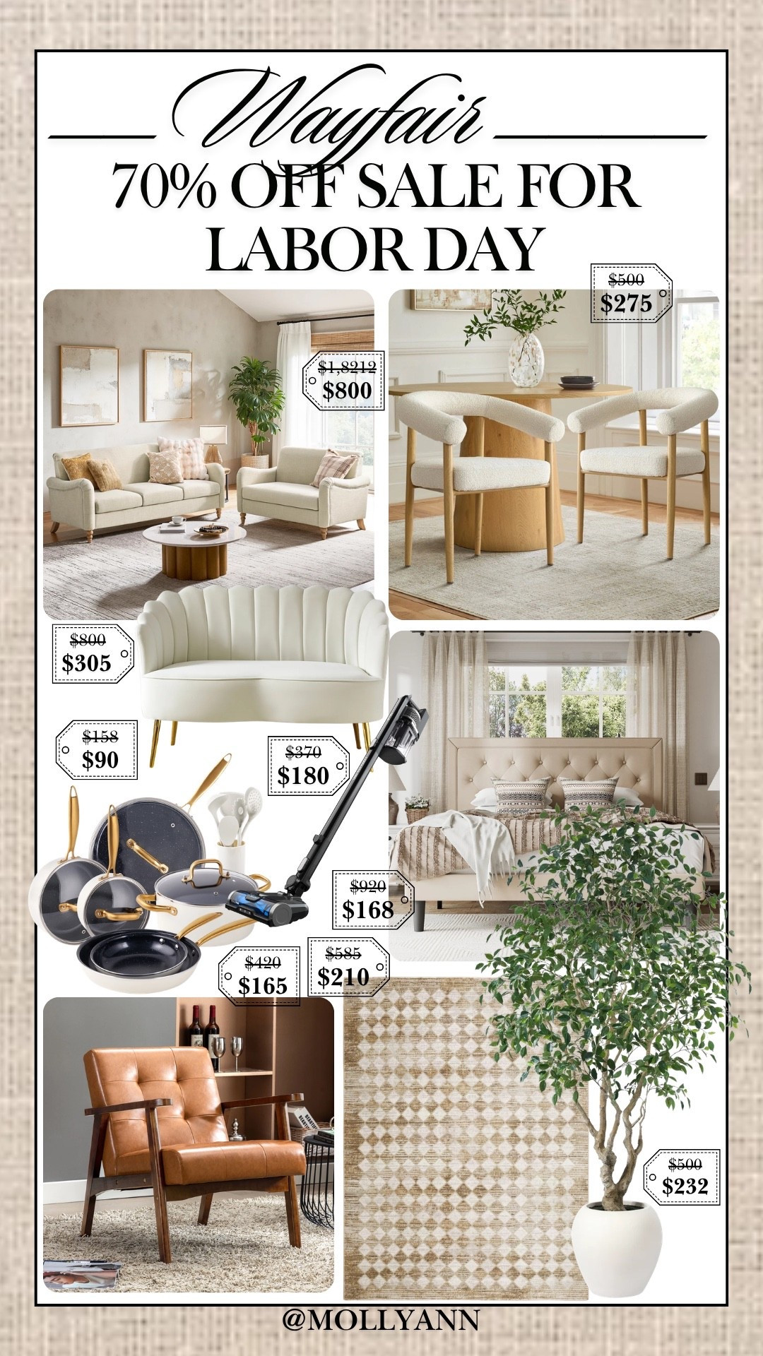 Wayfair Labor Day sale! up to 70% off online

#LTKHome #LTKSaleAlert #LTKmorningroutine