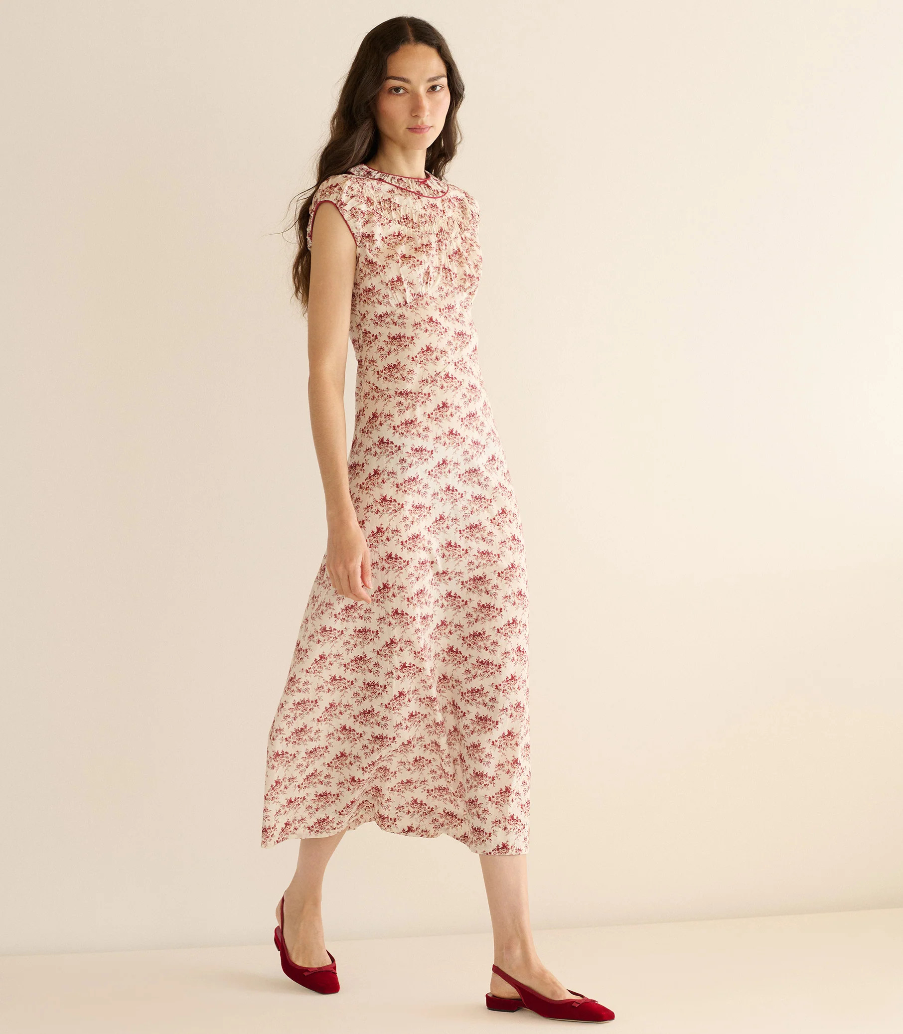 Raphaela Dress - Ivory Rosier Floral | DOEN