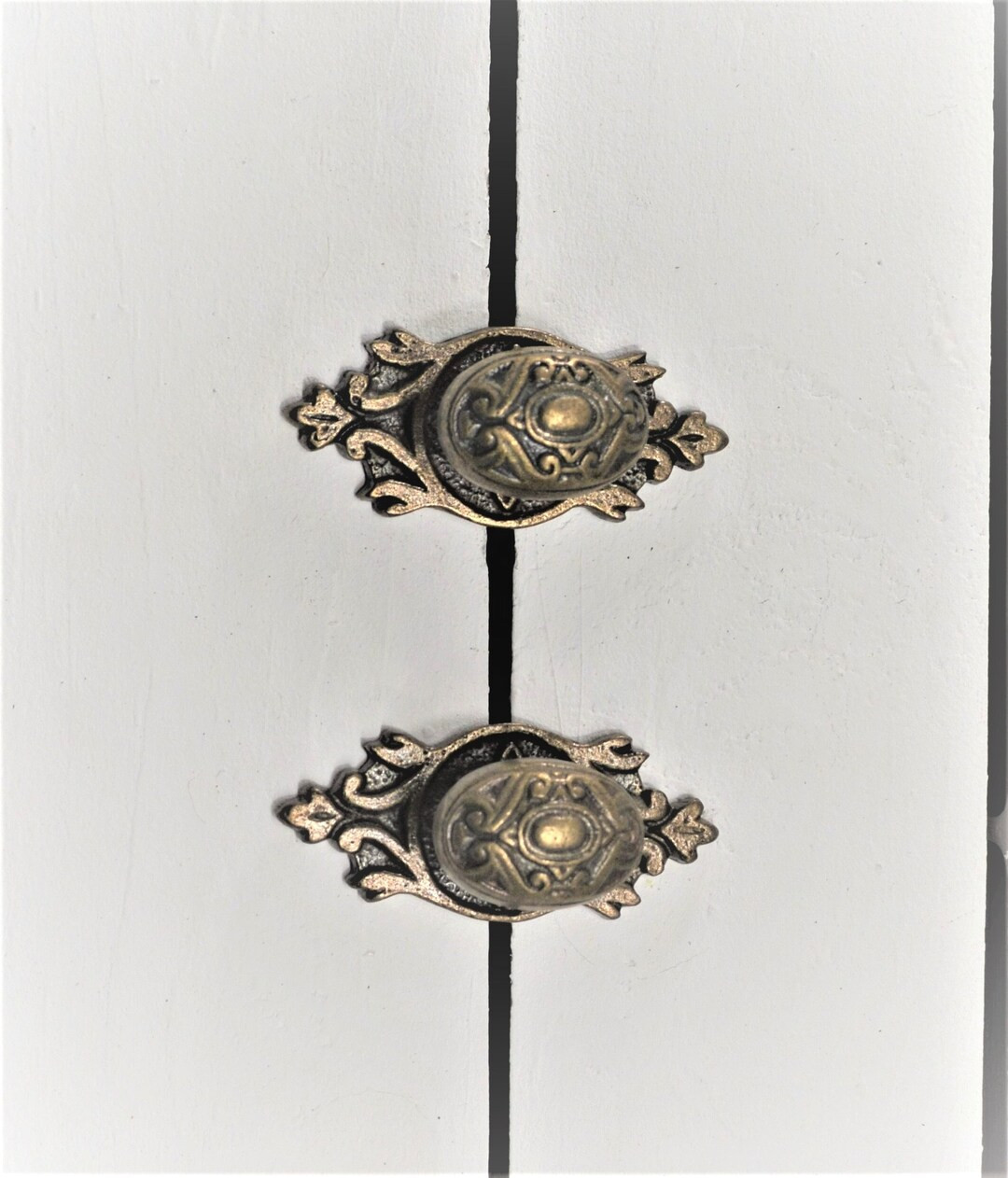 Antique Brass Oval Knob, Inscribed Oval Knob With Back Plate, Antique Gold Furniture Knob, Ornate... | Etsy (US)