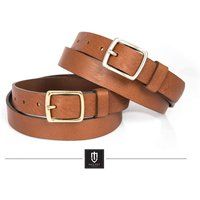 Handmade Brown Leather Belt, 30mm Wide Full grain Brown Leather Belts for Men Women, Solid Brass Buc | Etsy (US)