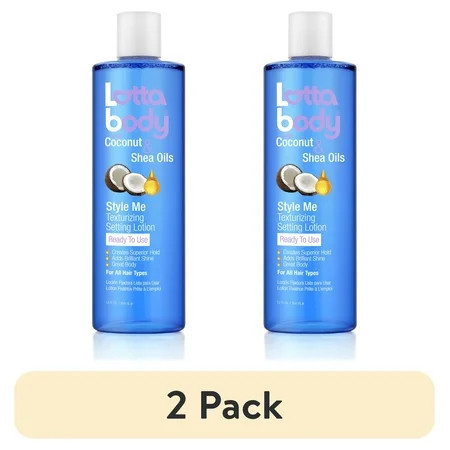 (2 pack) Lottabody Texturizing Setting Lotion, Coconut and Shea Oils, 12oz | Walmart (US)