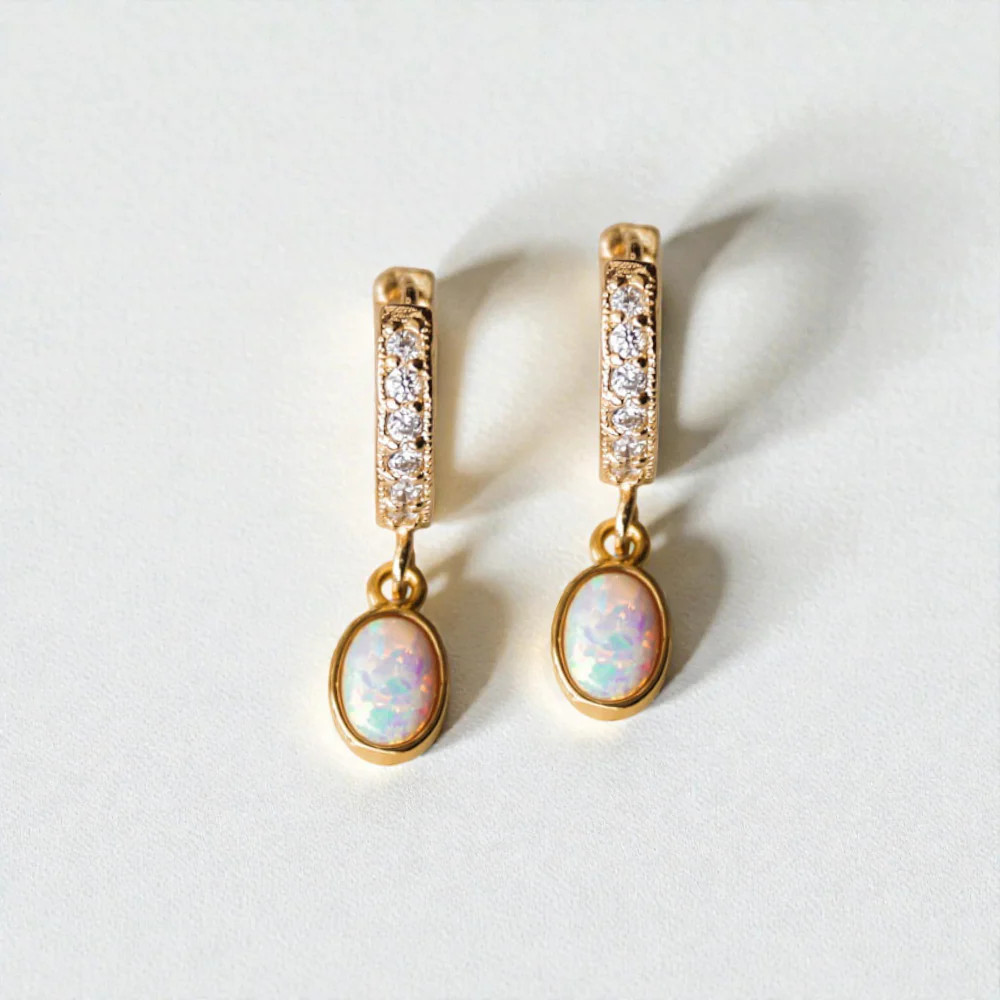 Edith Opal Huggies | Wander and Lust Jewelry