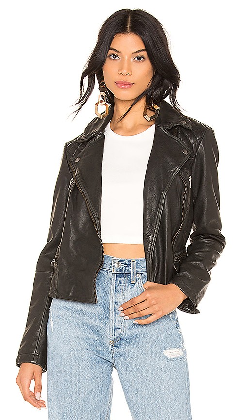 Cargo Leather Biker Jacket | Revolve Clothing (Global)