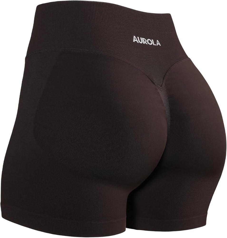 AUROLA Influence Workout Shorts for Women,2.5 3.5 4.5 5.5 6.5 No Roll Up Squat Proof Scrunch Seam... | Amazon (US)