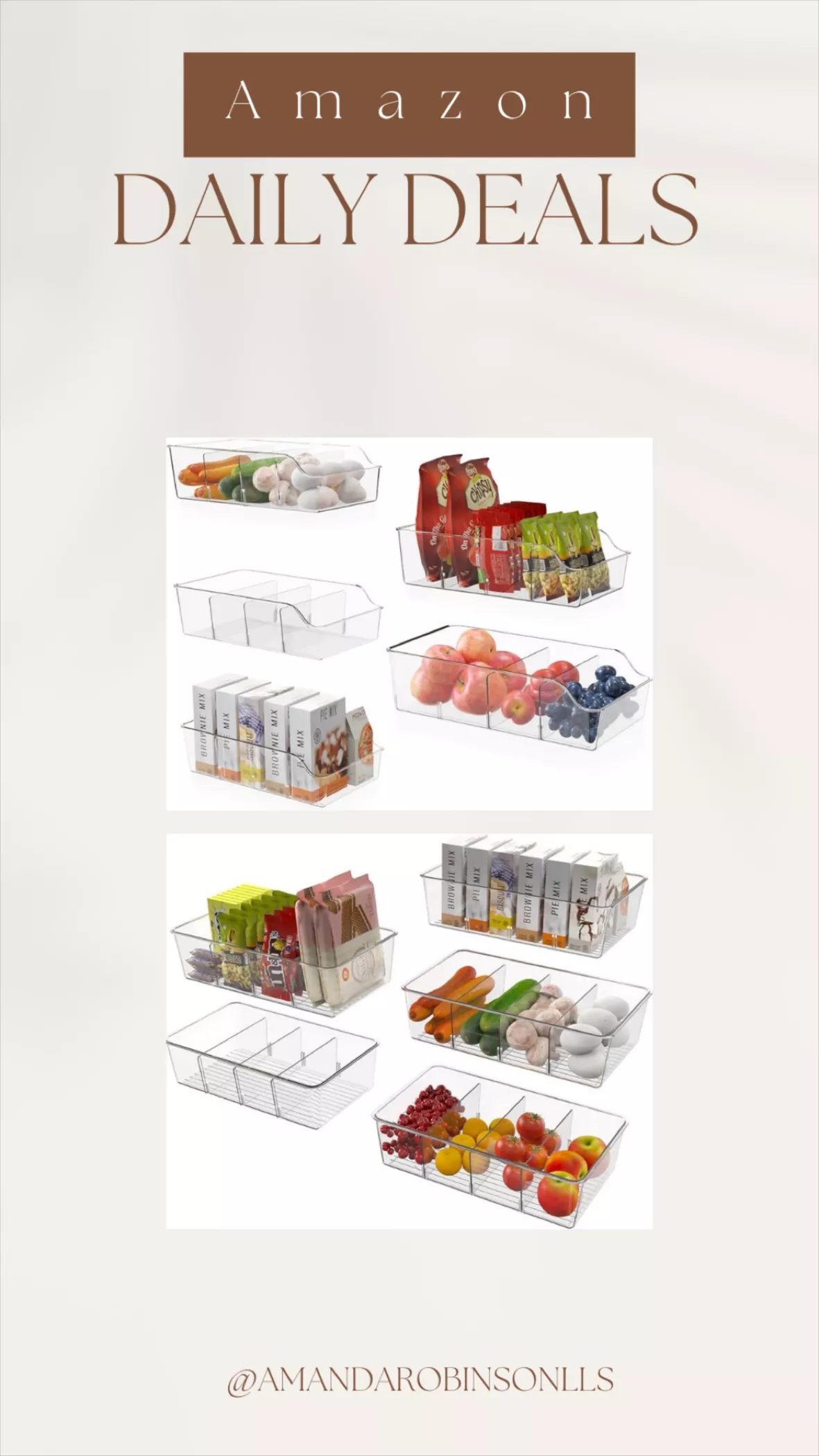 3 Pack Refrigerator Organizer Bins … curated on LTK