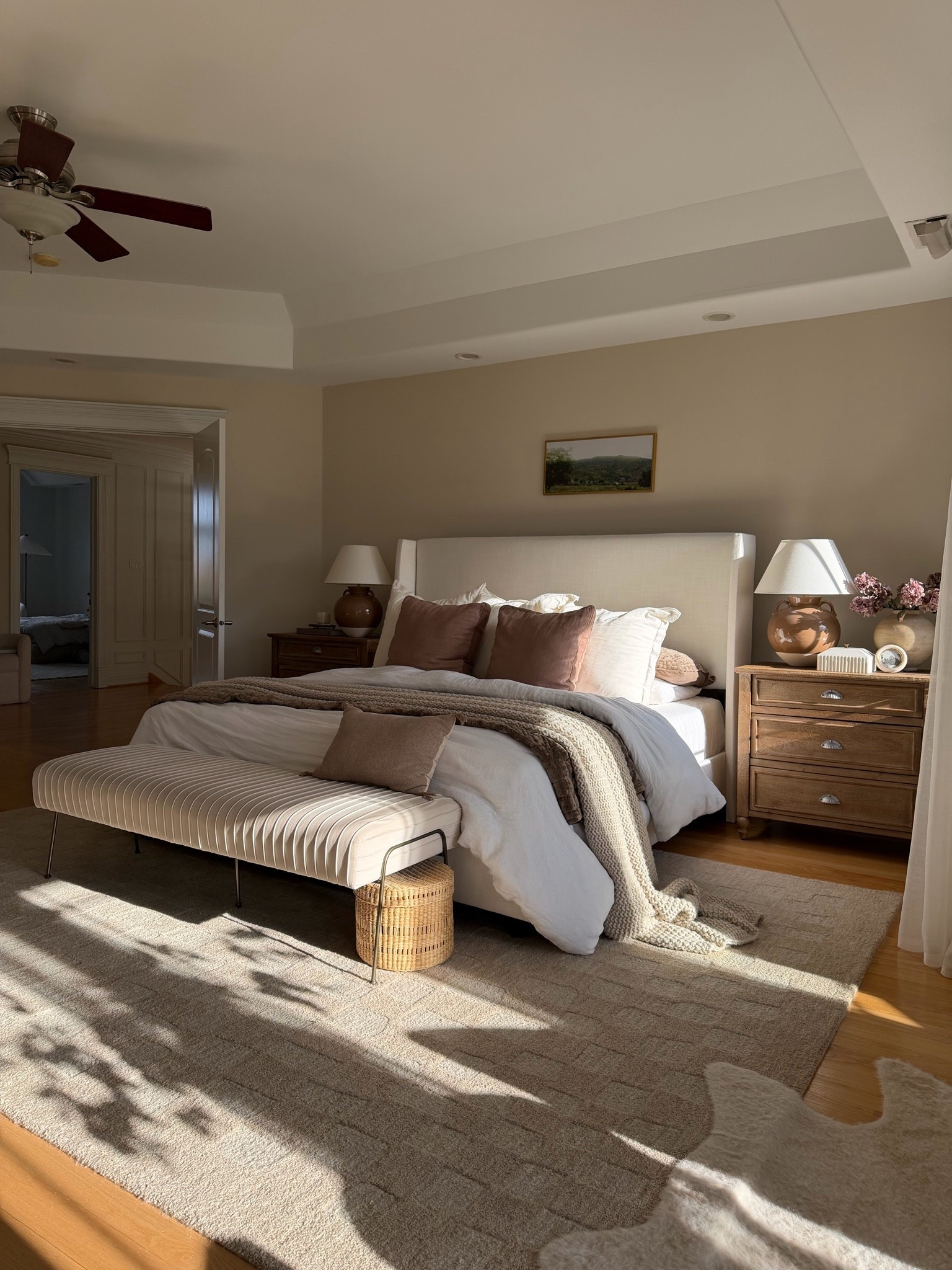 Sharing our bedroom again because the sale is so good — rug, bedding, bench & bed

#LTKHome